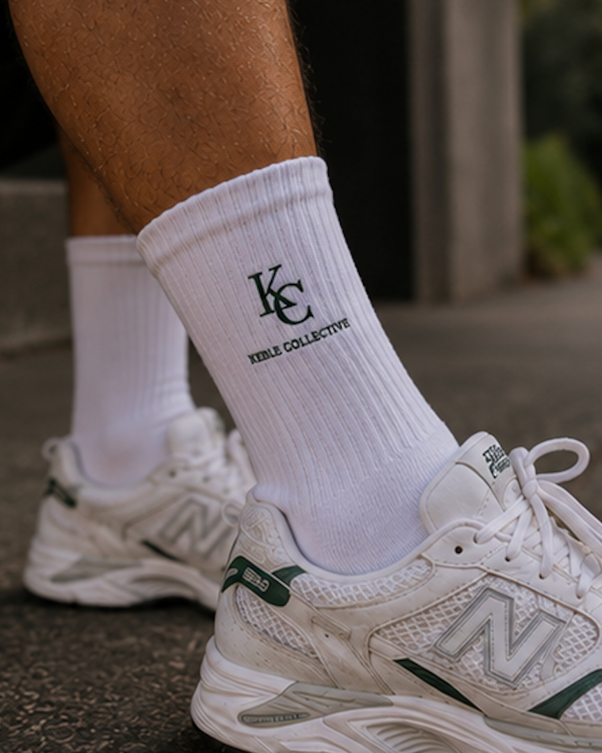 KC Keble Collective embroidered socks