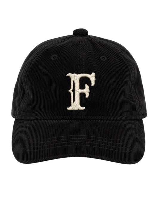 'F' Heritage Corduroy Cap, off-white embroidery