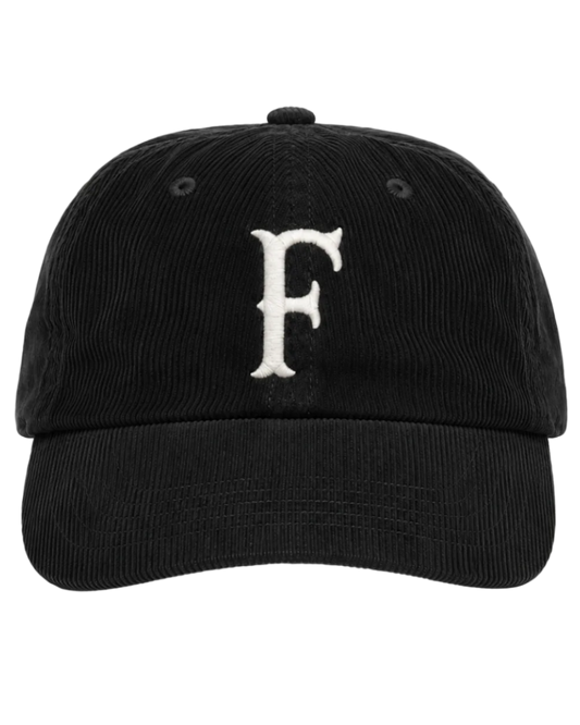 'F' Heritage Corduroy Cap, off-white embroidery