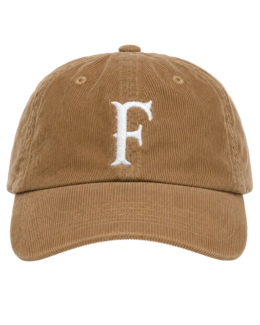 'F' Heritage Corduroy cap, white embroidery