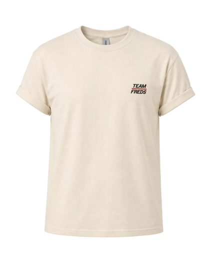 EMBROIDERED TEAM FREDS Adult T-shirt