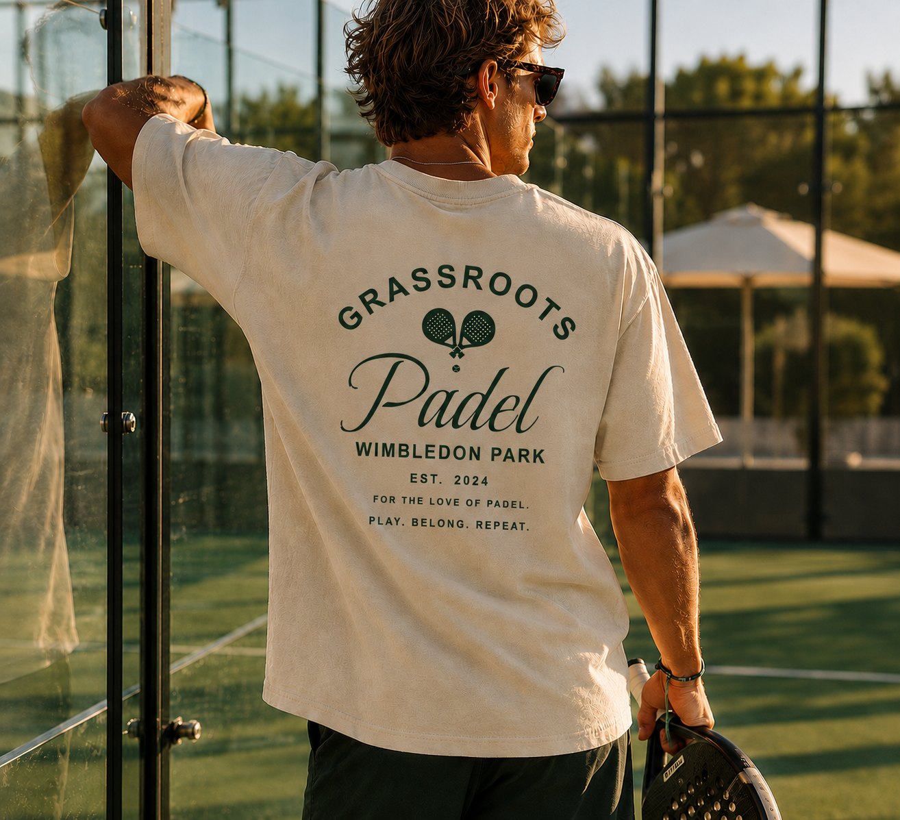FOR THE LOVE OF PADEL TEE, GREEN