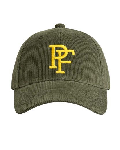 EMBROIDERED 'PF' CORDUROY Baseball Cap