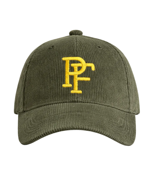 EMBROIDERED 'PF' CORDUROY Baseball Cap